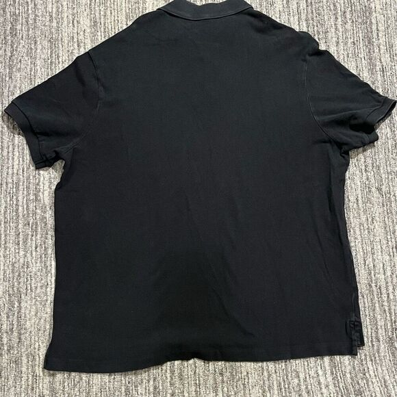 Cremieux Mens‎ Size XXL Pullover Polo Shirt Black Short Sleeve Collared Logo - Picture 5 of 5